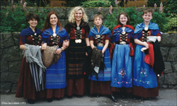 Laila, Andrea, Marianna, Annika, Joana og Claudia 1991