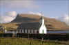 Nólsoyar kirkja / Kirken på Nólsoy / The church in Nólsoy.