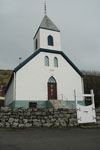 Kvívíkar kirkja / Kirken i Kvívík / The church in Kvívík.