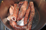 Fyltur sperðil / Intestines filled with heart, kidney & liver - everything from lamb