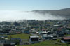 Pollamjørki í Tórshavn / Lavtliggende tåge i Tórshavn / Sea fog in Tórshavn.