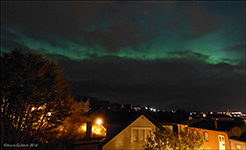 Norðlýsið (Aurora borealis) 08.04.2016