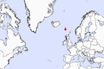 Samtlige genfund i udlandet af lunder, ringmærket på Færøerne. Kort: Sjúrður Hammer