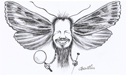 The very funny drawing of Abromias assimilis jenskjeldi - named after Jens-Kjeld - from Dimmalætting.