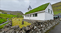 Oyndarfjarar kirkja / Kirken i Oyndarfjrur / The church in Oyndarfjrur.