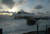Landnyrðingsbrim í Nólsoy 01.02.2008 / Stærk brænding fra nordøst på Nólsoy 01.02.2008 / Breakers from North-East on Nólsoy 01.02.2008. 