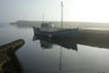 Logn í havnini í Nólsoy / Blikstille Nólsoy havn / A dead calm Nólsoy harbour.