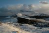 Landnyrðingsbrim í Nólsoy 01.02.2008 / Stærk brænding fra nordøst på Nólsoy 01.02.2008 / Breakers from North-East on Nólsoy 01.02.2008. 