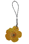 Weaved stuffed marsh marigold for the mobile.